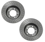 Brembo Pair Set Of 2 Rear Pvt Coated Drilled Brake Disc Rotors For Porsche 911. Fixed Price $247.95.