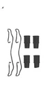 BRPK-5622 Motorcraft Brake Hardware Kit Front New Ford Focus Mercury Cougar. Fixed Price $10.00.