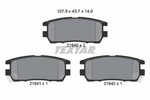 Textar 2184002 Brake Pad Set, Disc For Mitsubishi. Fixed Price $35.35.