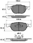 NP2019 Front Brake Pads Set Fits Ford Transit Connect Fiesta Focus 02 To 13 New. Fixed Price $21.90.