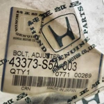 Honda Genuine Oem Parts Bolt Left Adjuster 43373-S5A-003. Fixed Price $13.99.