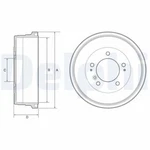 Delphi BF628 Brake Drum For Toyota. Fixed Price $173.60.