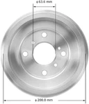 Bendix PDR0841 Brake Drum 11-19 Ford Fiesta. Fixed Price $71.99.