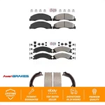 Front Rear Semi-metallic Disc Brake Pads And Parking Shoes Kit For KNN-100331. Fixed Price $157.90.