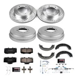 Power Stop K15097DK 1-CLICK Performance Pad/rotor/drum And Shoe Kits. Fixed Price $406.99.