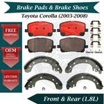 Brembo Oem Front Pads & Rear Shoes For 2003-2008 Toyota Corolla Lifetime Warr.. Fixed Price $136.98.