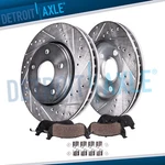 10.83" Front Drilled Rotors Brakes Pads For Toyota Corolla Matrix Pontiac Vibe. Fixed Price $88.24.
