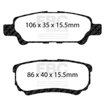 Ebc Brakes DP41563R Disc Pad Set. Fixed Price $157.22.