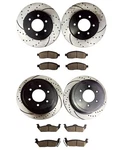 Fit For 2006-2008 Lincoln Mark Lt 4WD Front + Rear Brake Rotors And Ceramic Pads. Fixed Price $308.21.