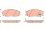 GDB3297 Trw Brake Pad Set, Disc For Acura, Daewoo, Hyundai. Fixed Price $45.88.
