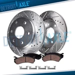 Front Drilled Rotors Brakes Pads For Tahoe Silverado Sierra Savana Yukon Xl 1500. Fixed Price $99.23.