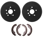 Dynamic Friction Rear Premium Brake Drums And Shoes Kit For Toyota RAV4 03-05. Fixed Price $148.95.