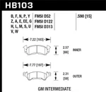 Hawk Performance Disc Brake Pad Set 1974-1977 Chevrolet Nova. Fixed Price $157.49.
