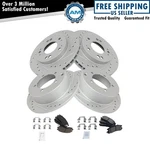 Performance Brake Rotor Drilled Slotted & Ceramic Pad Front Rear Kit. Fixed Price $164.85.