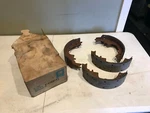 Nos Gm Chevy Drum Brake Shoes Piece Set Hot Rod 1154143 New 02AB5. Fixed Price $50.00.