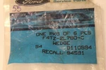 Nos Oem Ford Parking Break Lock Wedge F4TZ-2L780-C (837). Fixed Price $14.95.
