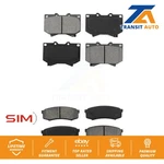 Front Rear Semi-metallic Brake Kit For Toyota Sequoia 4.7" Pads Plate Length. Fixed Price $45.15.
