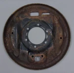 Triumph Girling 9" Rt. Rear Brake Backing Plate, TR3A-TR4A (solid Axle). Fixed Price $35.00.