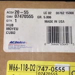 Gm Acdelco Oem Rear Wheel HUB-07470555-NEW In The Box Ships Free Ac-delco# 20-55. Fixed Price $99.00.