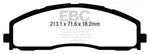 Ebc Brakes Disc Pad Set ED93015. Fixed Price $187.98.