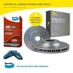 Rear Bendix Brake Pads And Disc Rotors Set For Honda Crv 2.0 2.4L 2.2D 2005-2012. Fixed Price $157.50.