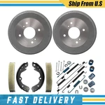 Rear Brake Drums Shoes & Hardware Spring Kit For 1993-1998 Nissan Altima. Fixed Price $185.65.