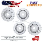 New For RS7 14-16 Set Of Front & Rear Vented Drilled Dimpled Disc Brake Rotors. Fixed Price $481.64.