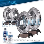 Front Rear Drilled Disc Rotor Brake Pads For Dodge Charger Challenger Magnum 300. Fixed Price $225.87.