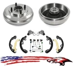 Rear Bearing Drums Brake Shoes Springs & Wheel Cylinders Fits Ford Focus 09-2011. Fixed Price $268.00.