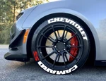 1.00" Lettering Fit Chevrolet Camaro Ss Stickers 16"-22" 4 X Tires White. Fixed Price $75.19.