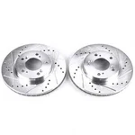 Disc Brake Rotor Set-front Drilled, Slotted And Zinc Plated Pair. Fixed Price $126.95.