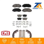 Front Rear Ceramic Brake Pads Parking Shoe Kit For Honda Odyssey Acura Legend Rl. Fixed Price $68.43.