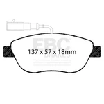 Ebc Brakes DP31383C Redstuff Ceramic Low Dust Pads Fits 12-13 500. Fixed Price $116.59.