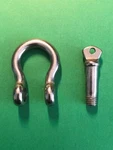 Marine Grade Stainless Steel 316 Bow Shackle Forged Us Type Oversized Pin. Fixed Price $14.23.