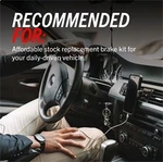 Power Stop KOE4669 Low-dust Ceramic Brake Pad And Z17 Disc Rotor Kit. Fixed Price $123.31.