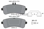 Textar 2516301 Rear Brake Pad Set Fits Mercedes Amg Gt C-class S-class Sl. Fixed Price $121.13.