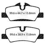 Ebc Brakes DP32228C Disc Pad Set Rear Redstuff Premium Street Fmsi D1800. Fixed Price $90.09.