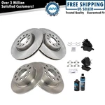 Front & Rear Ceramic Pad Rotor Drums Brake Shoe Kit W/fluids For Vw. Fixed Price $234.85.