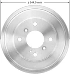 Brake Drum-premium Bendix PDR0841 Fits 2011 Ford Fiesta. Fixed Price $65.94.