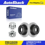 Rear Drilled Slotted Brake Rotors Calipers For Mitsubishi, Lancer 2013-2017. Fixed Price $114.19.