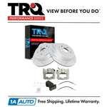 Trq Rear Brake Pad & Rotor Kit Slotted Drilled Ceramic G-coated Fits Lexus. Fixed Price $235.95.