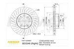 Disc Brake Rotor Fremax BD3346. Fixed Price $65.03.
