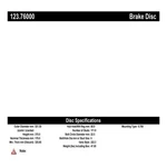 Centric 123.76000 Standard Brake Drum. Fixed Price $261.50.