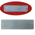 1949 - 1964 Vw Volkswagen Metal Vin Name Plate Fits Beetle Bug Ghia Bus Type. Fixed Price $124.95.