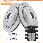 Rear Brake Rotors Ceramic Pads Kit For Jeep Grand Cherokee Dodge Durango. Fixed Price $101.99.