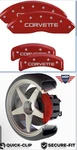 Mgp Caliper Covers For Engraved Front And Rear C4 Corvette Red Silver 1988-1996. Fixed Price $270.00.