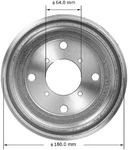 Bendix PDR0677 Brake Drum For 95-01 Chevrolet Geo Suzuki Metro Swift. Fixed Price $44.29.