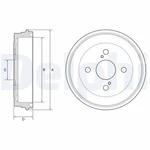 Delphi BF605 Brake Drum For Toyota. Fixed Price $41.91.