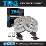 Trq Front & Rear Brake Pad Rotor Kit Ceramic Fits 15-21 Subaru. Fixed Price $239.95.