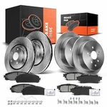 Front & Rear Disc Brake Rotors Ceramic Pads For Toyota Highlander Lexus RX350. Fixed Price $236.99.